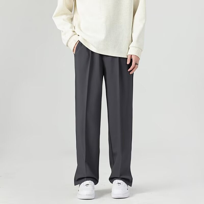 Pantalon pour hommes Coupe fuselée Tissu fluide et respirant Longueur cheville à neuf points