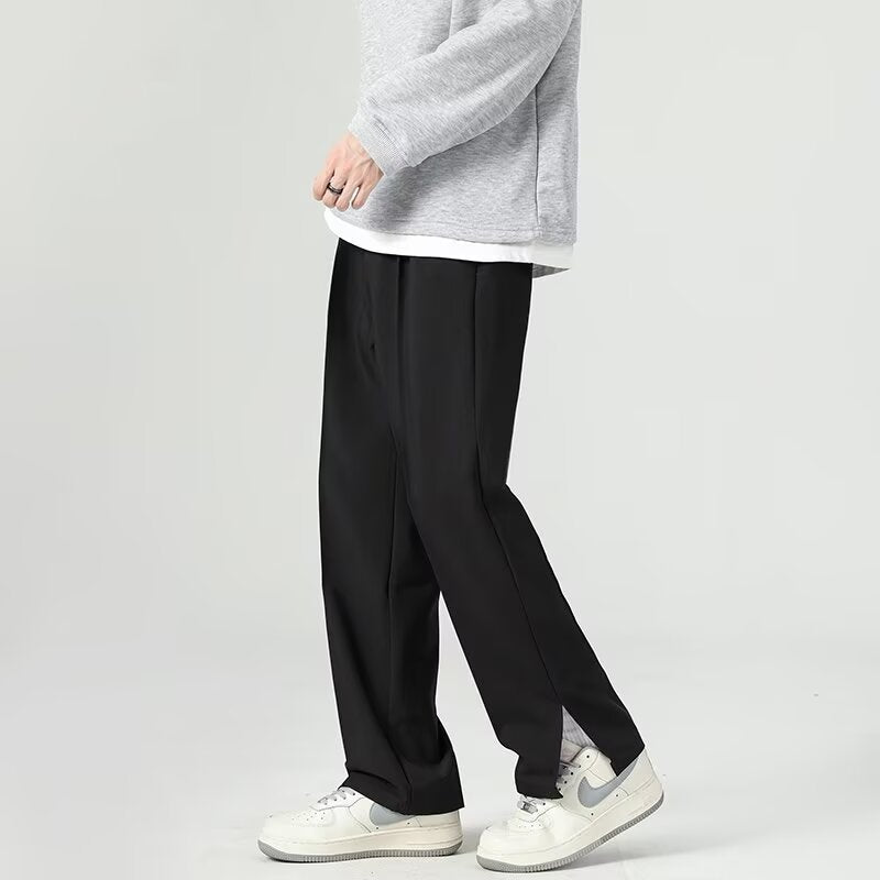 Pantalon pour hommes Coupe fuselée Tissu fluide et respirant Longueur cheville à neuf points